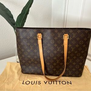 Louis Vuitton Brown Monogram Tote Bag
